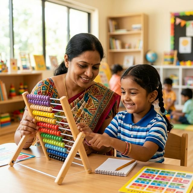 Abacus Teacher building trust with Student